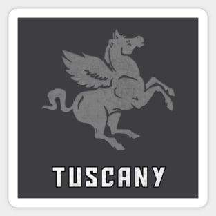 Tuscany/Toscana Italia / Italian Region Vintage Look Flag Sticker